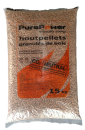Houtpellets zak a 15 kg  Pure Power